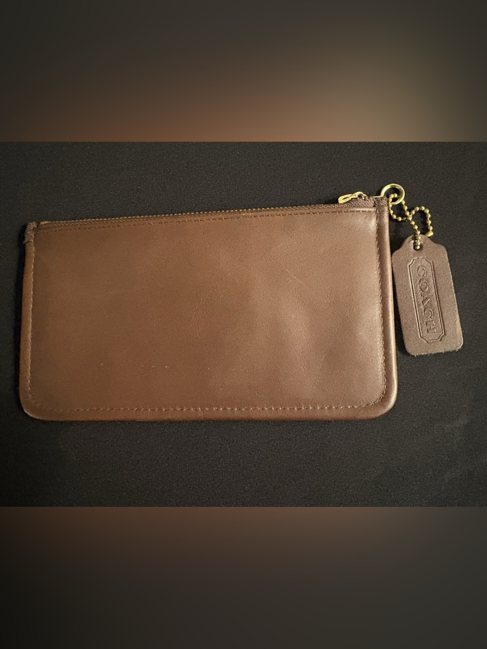 COACH VINTAGE Mahogany, Leather SKINNY MAKE UP KIT COSMETIC CASE 7170